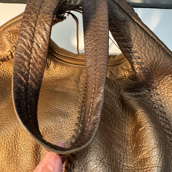 The Sak Metallic Bronze Leather Hobo Bag - Picture 4 of 8